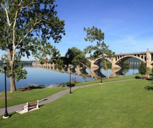 Columbia Bridge and the river