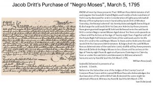 A copy of Moses's purchase agreement