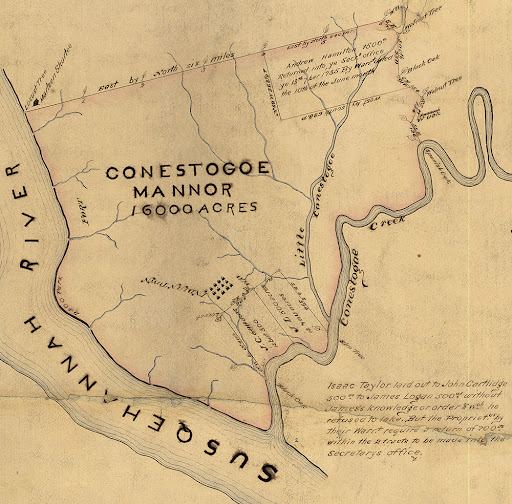 Conestoga Indian Map